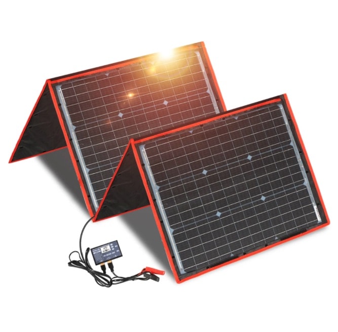 dokio 150w 12v portable foldable solar panel kits