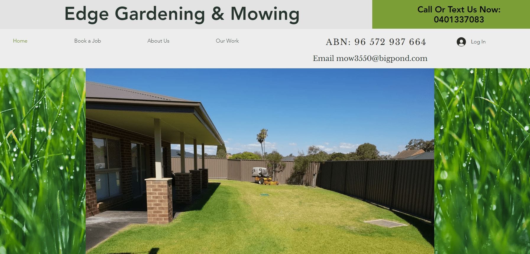 edge gardening and mowing