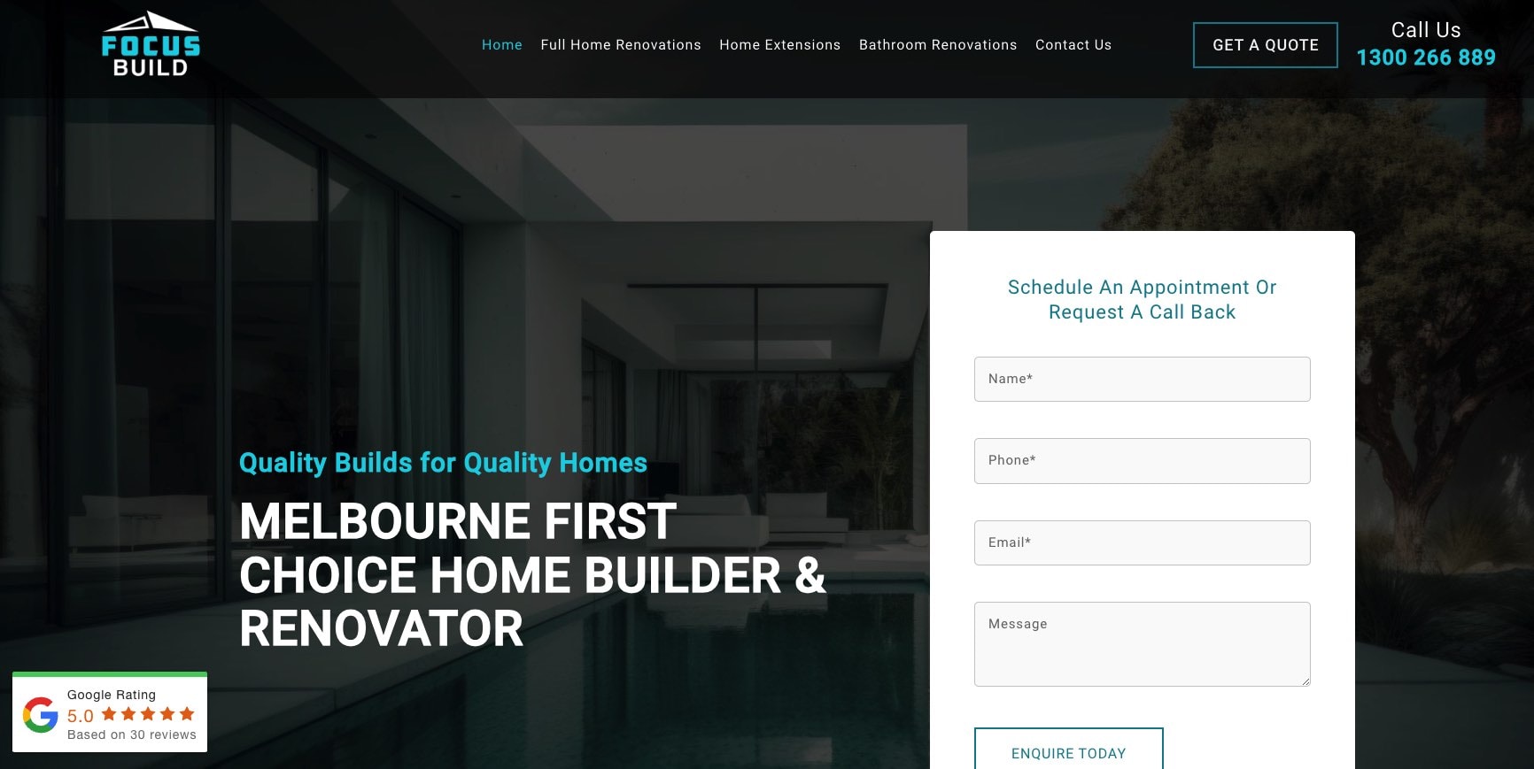 focus build home builder and renovator