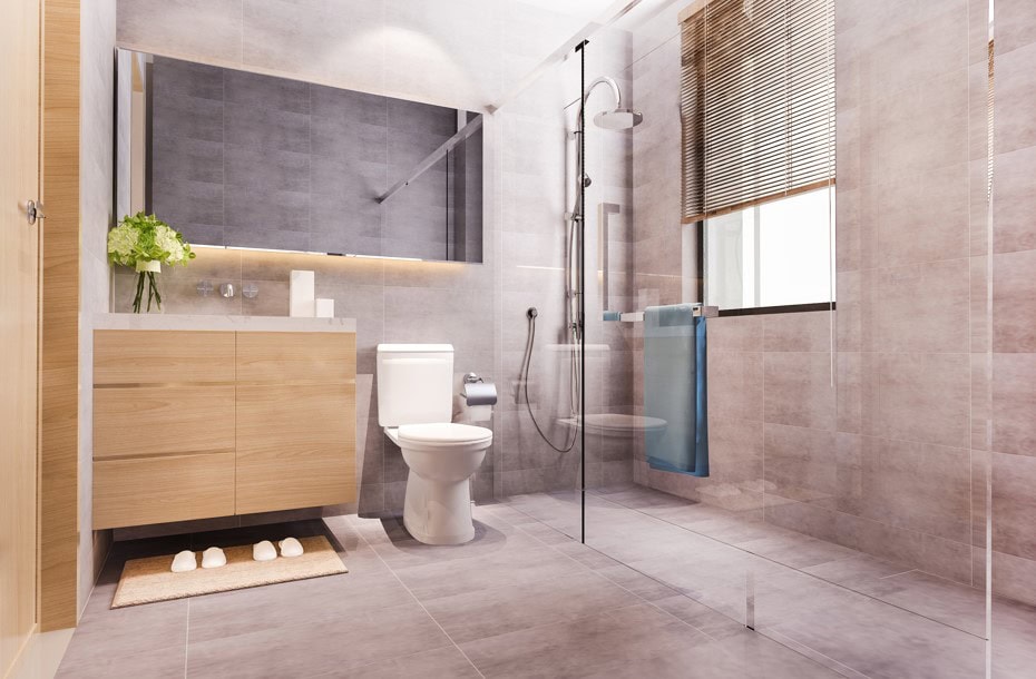 modern design toilet and bath