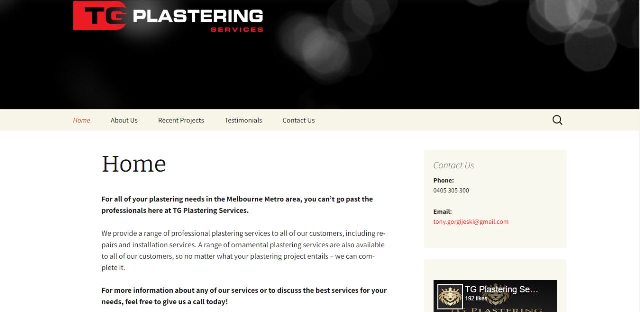tg plastering services