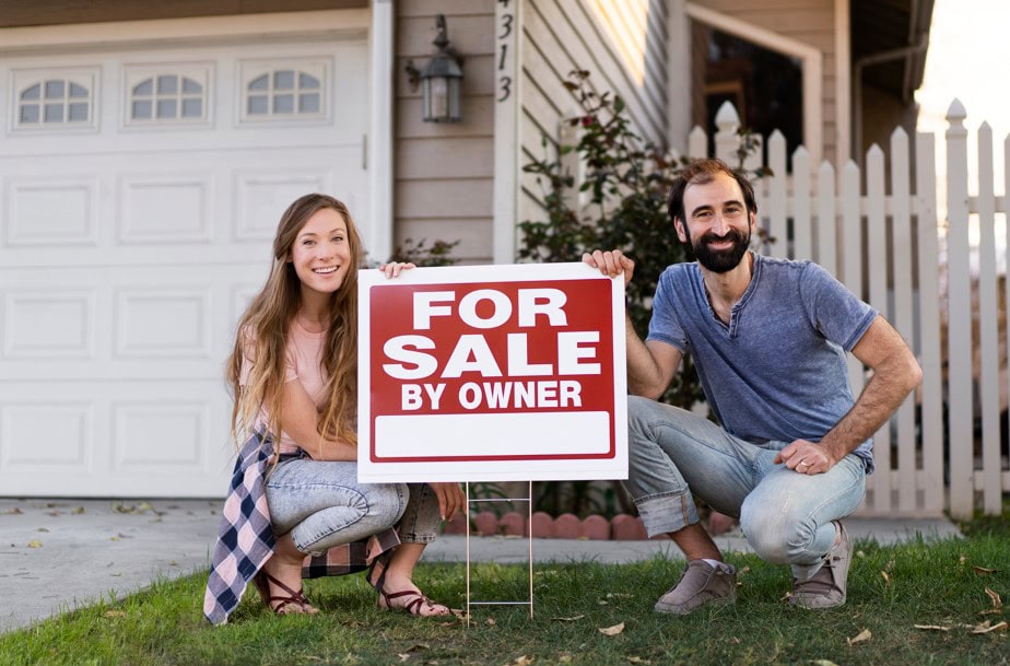 couple selling their house